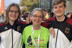 Johannes mit dem Trainerteam